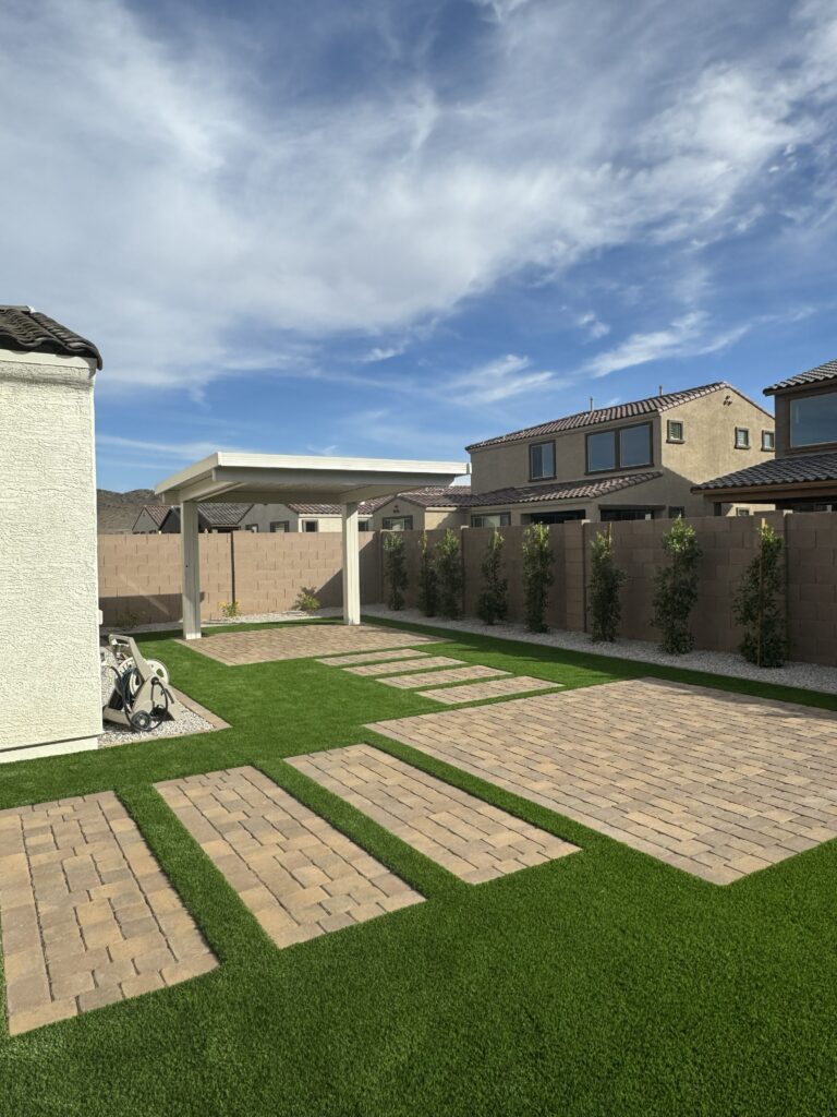 Pergola and Turf install in Queen Creek